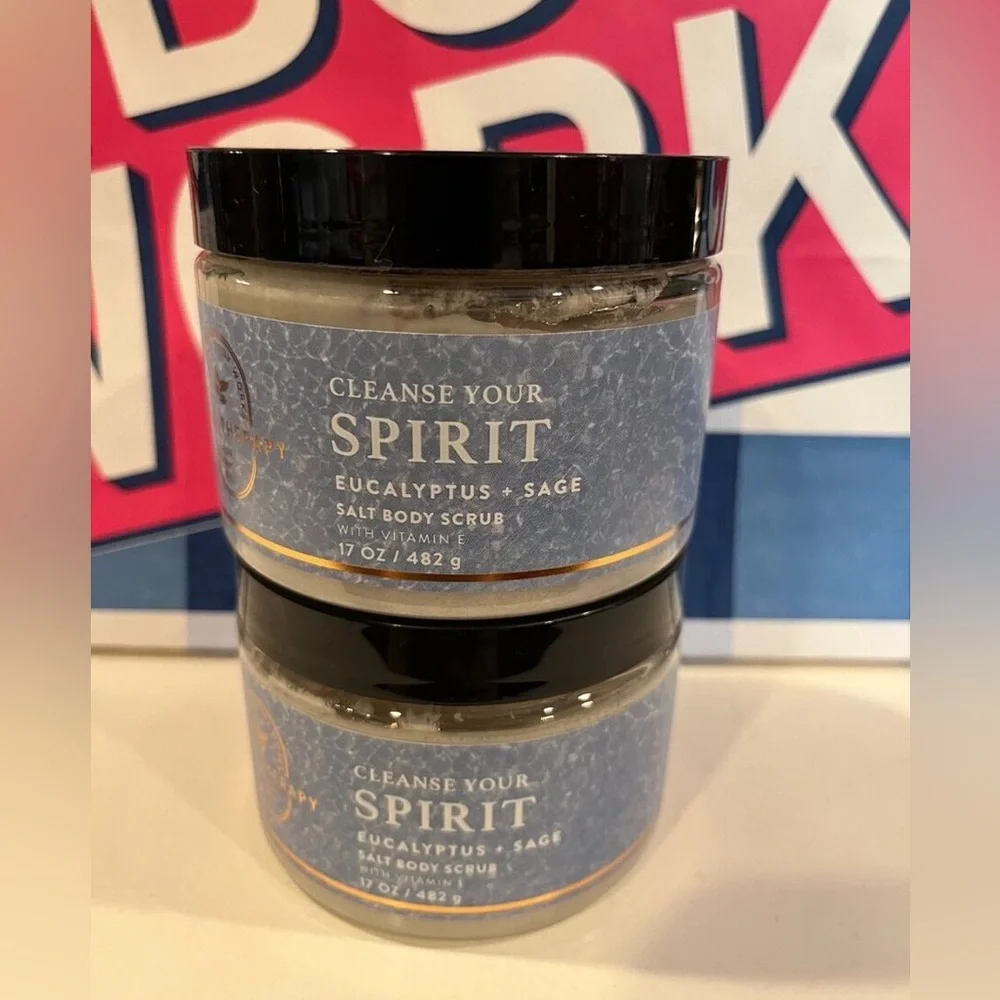 Bath & Body Works Aromatherapy Salt Body Scrub 17 oz With Vitamin E